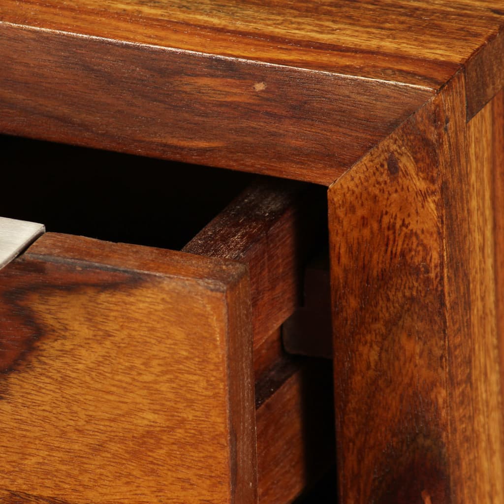vidaXL Mobile Porta TV Legno Massello di Sheesham 120x30x30 cm