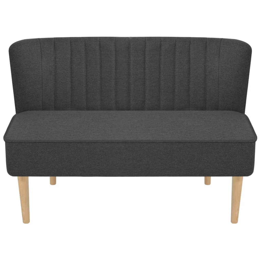 vidaXL Divano in Tessuto 117x55,5x77 cm Grigio Scuro