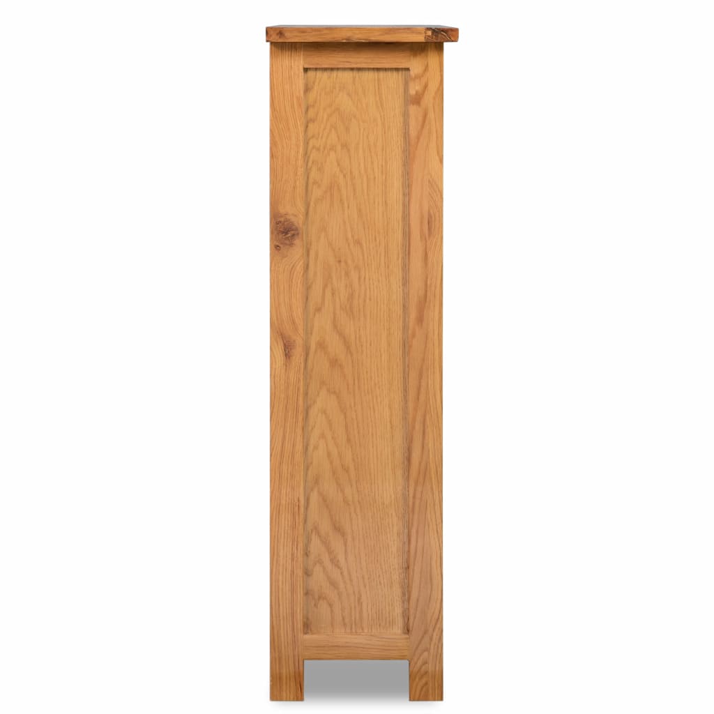 vidaXL Libreria a 3 Ripiani 70x22,5x82 cm in Massello di Rovere
