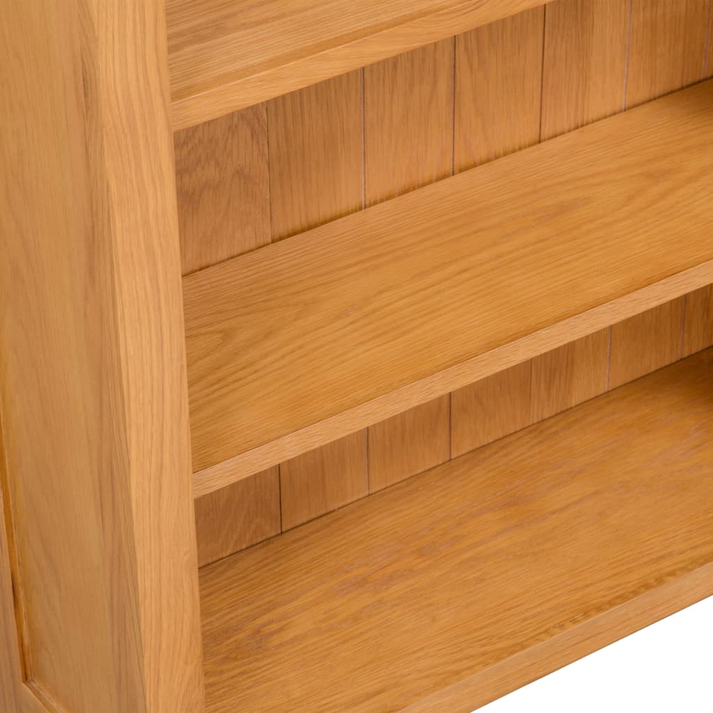 vidaXL Libreria a 3 Ripiani 70x22,5x82 cm in Massello di Rovere