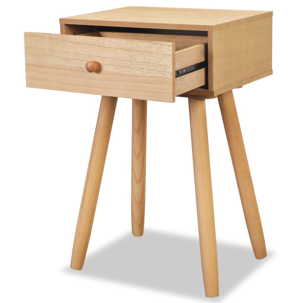 vidaXL Comodini Set 2 pz in Massello di Pino 40x30x61 cm Marroni