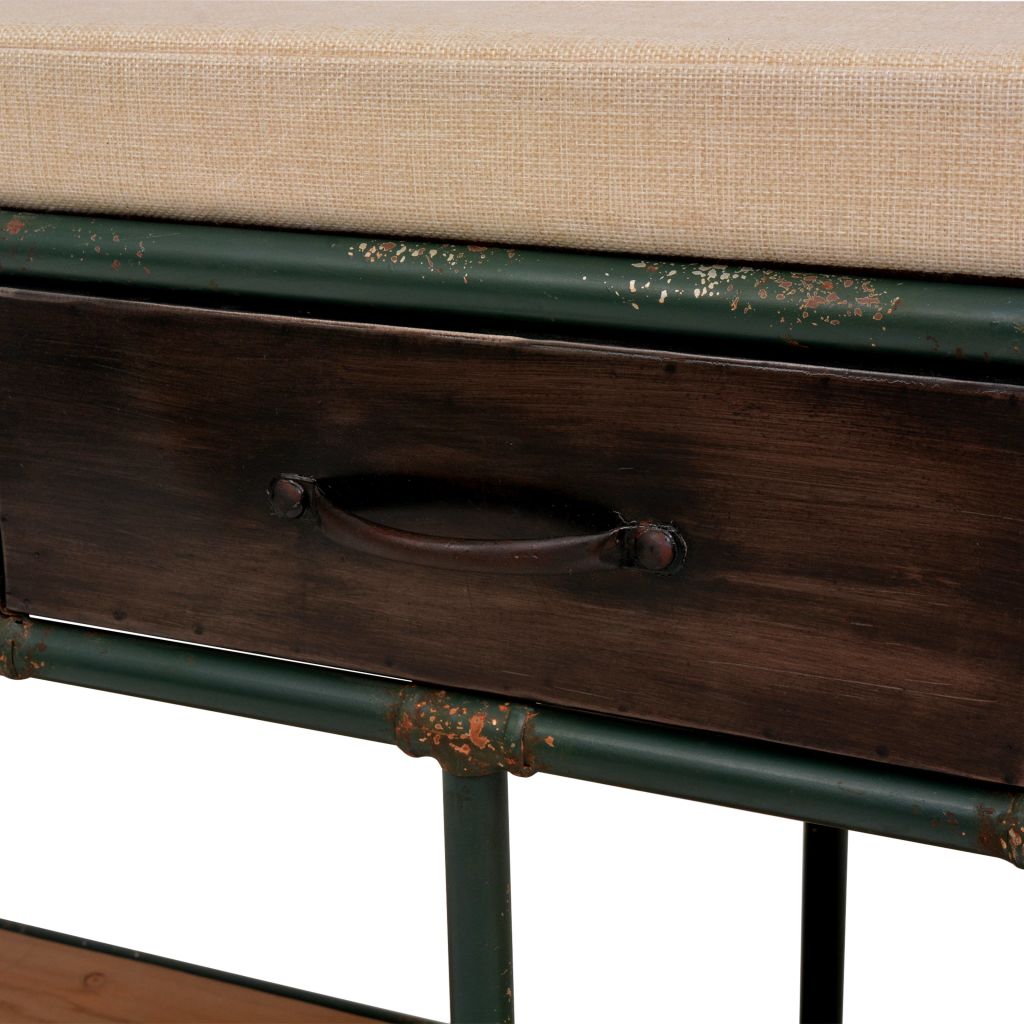 vidaXL Cassapanca con Cuscino 107,5x34,5x59 cm