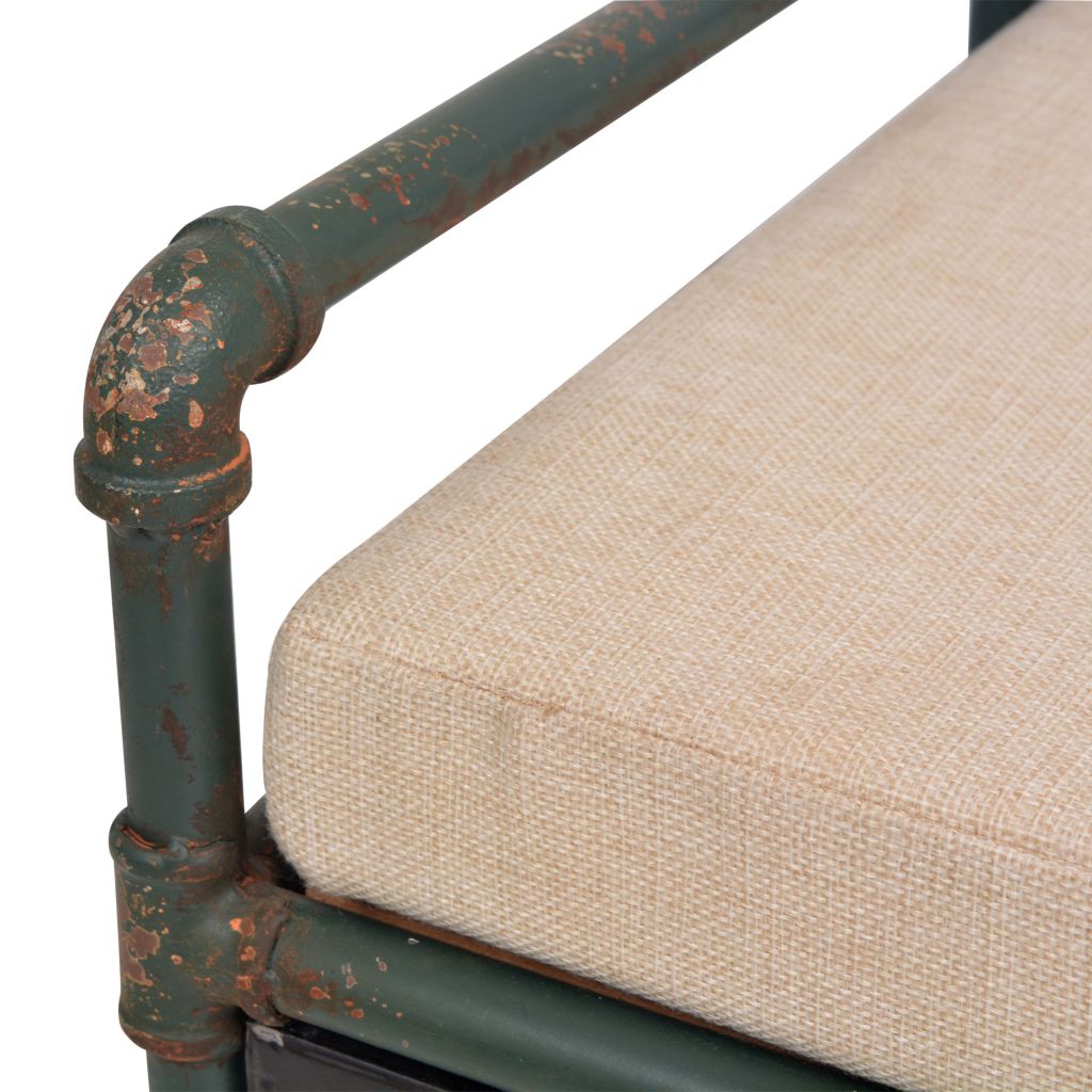 vidaXL Cassapanca con Cuscino 107,5x34,5x59 cm