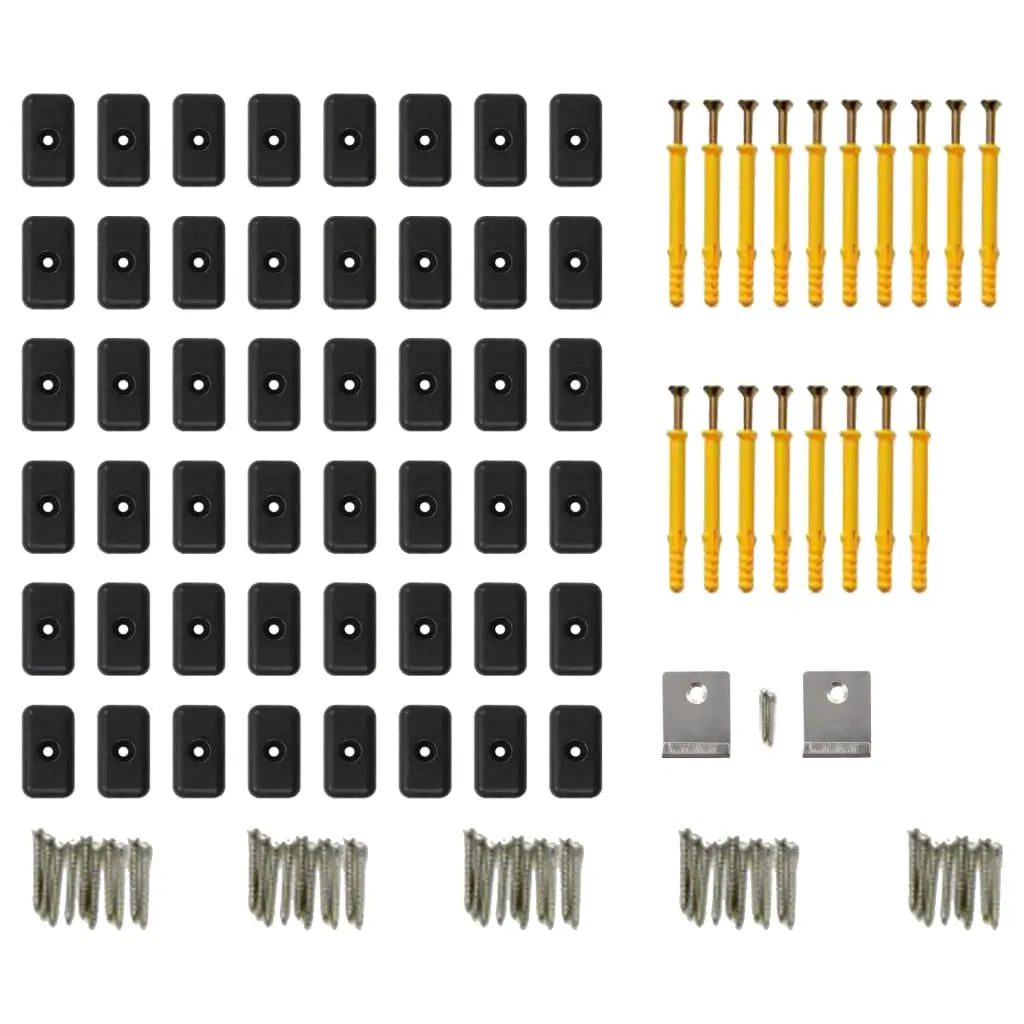 vidaXL Pavimento Esterni WPC Pieno Accessori 20m² 2,2m Marrone Chiaro VIDAXL