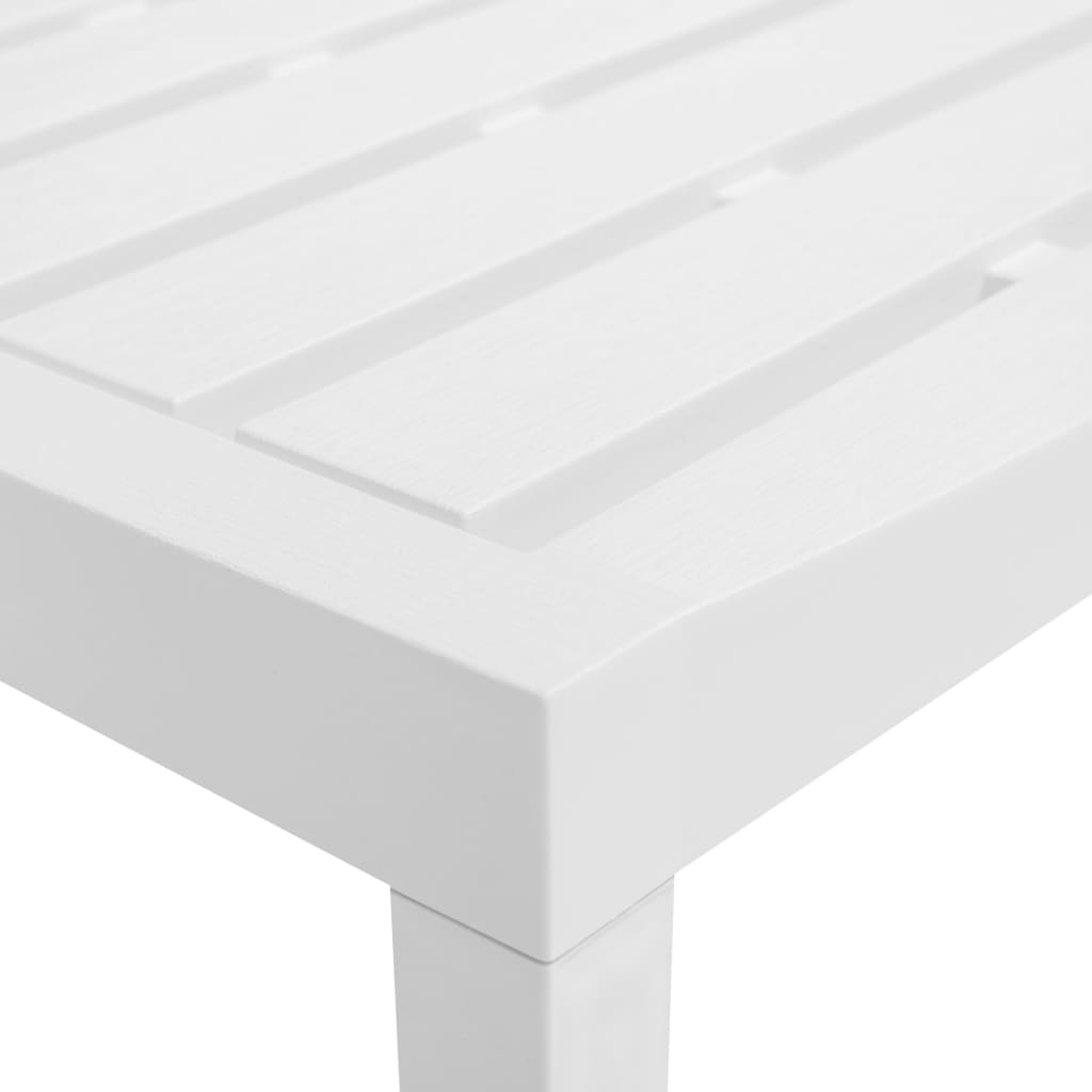 vidaXL Set Salotto da Giardino 3 pz in Plastica Bianco