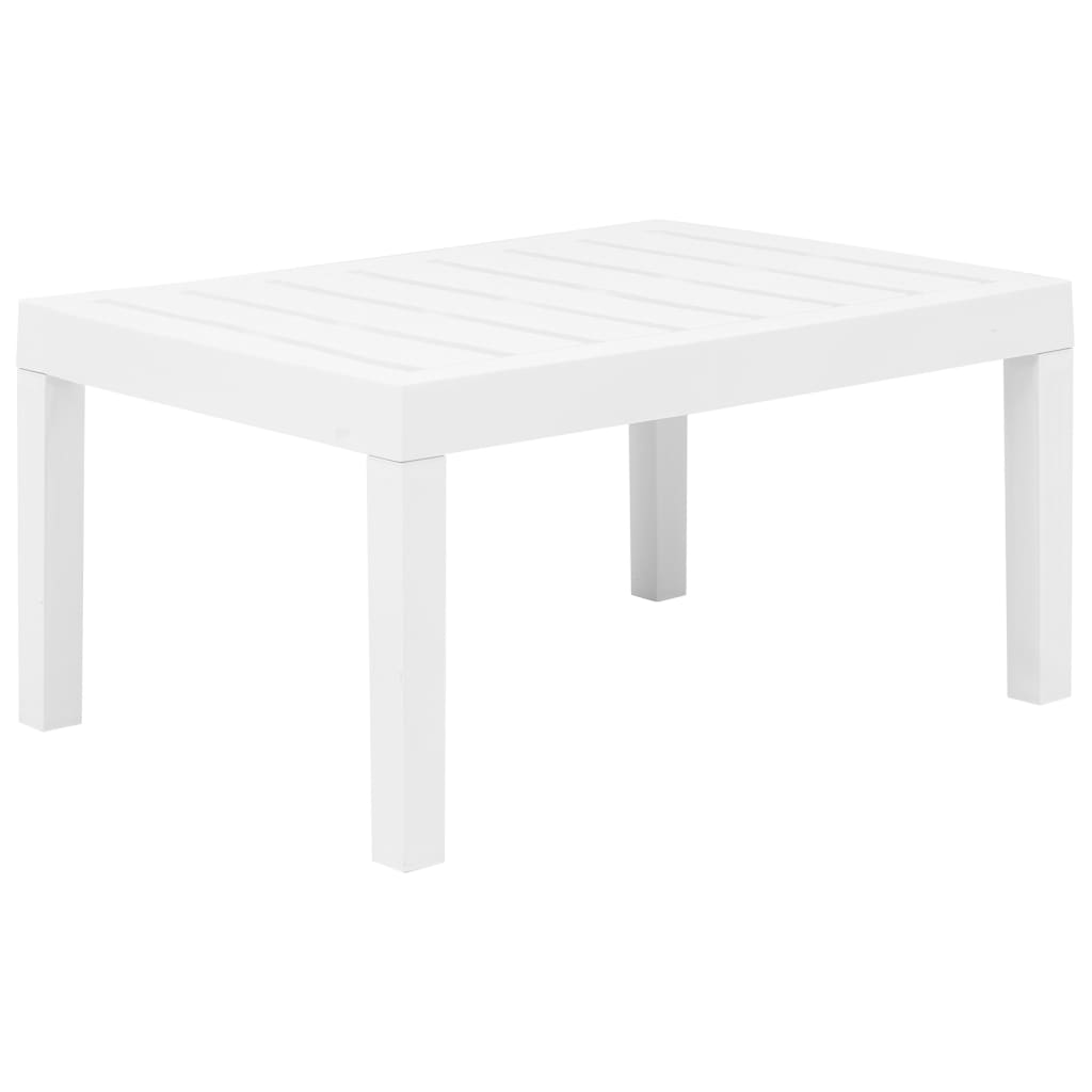 vidaXL Set Salotto da Giardino 3 pz in Plastica Bianco