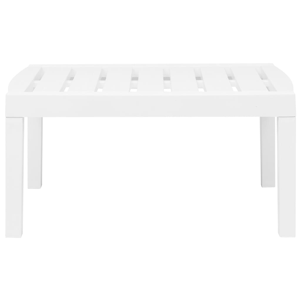 vidaXL Set Salotto da Giardino 3 pz in Plastica Bianco