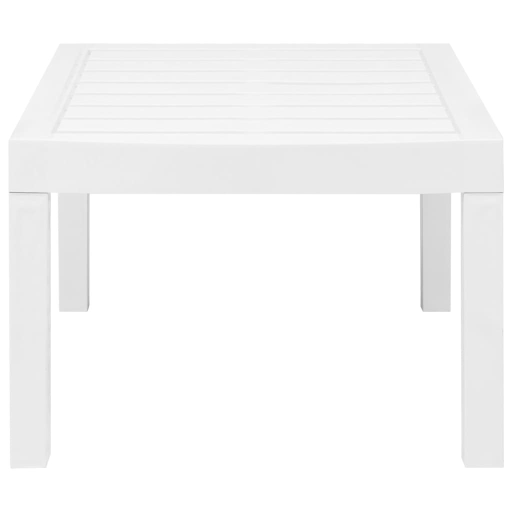 vidaXL Set Salotto da Giardino 3 pz in Plastica Bianco