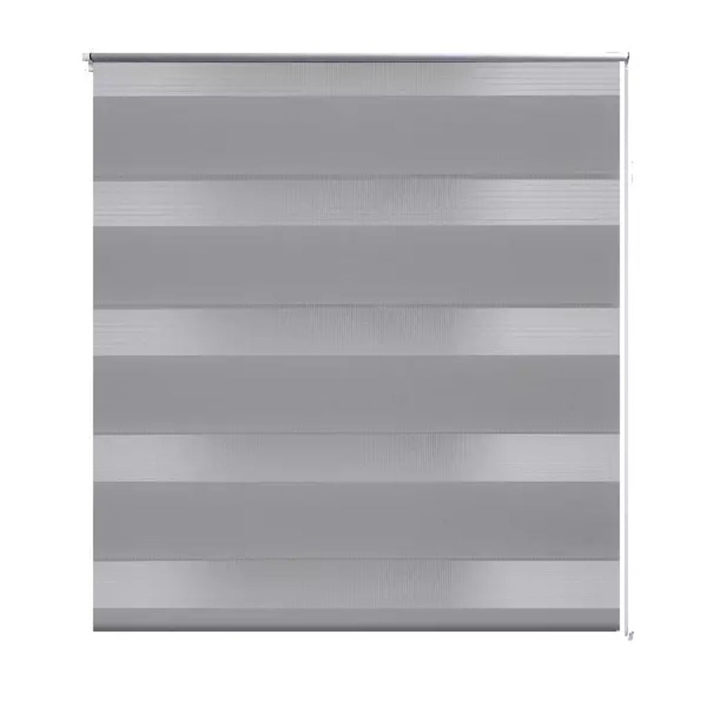 Tenda a rullo oscurante zebra 120x175 cm grigia