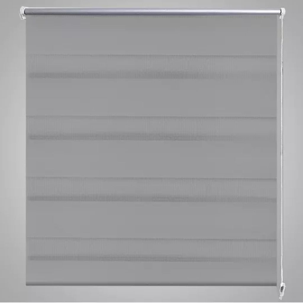 Tenda a rullo oscurante zebra 120x175 cm grigia