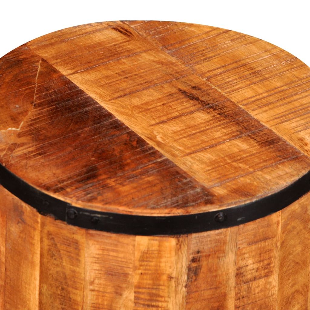 vidaXL Sgabello da Bar in Legno di Mango Grezzo