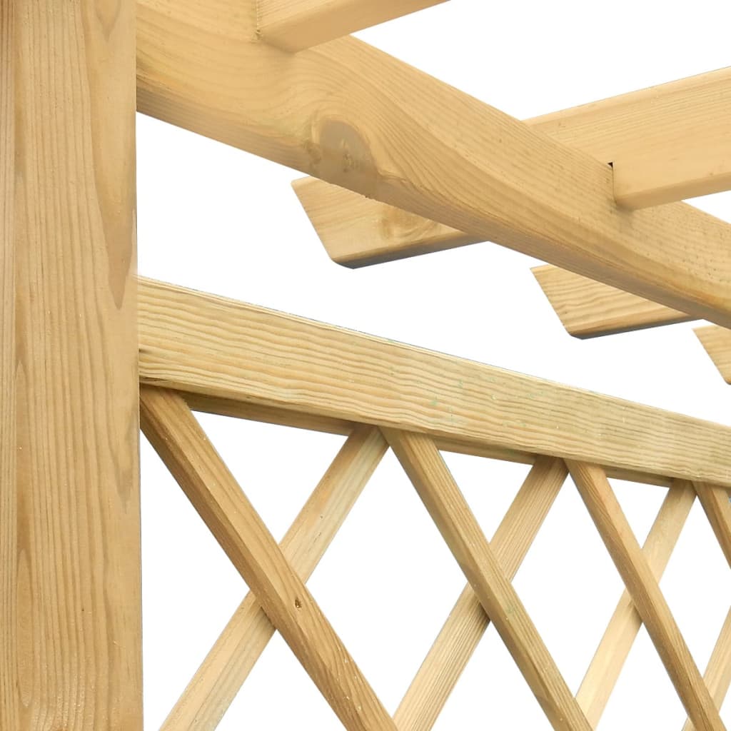 vidaXL Fioriera con Pergolato da Giardino 162x56x204 cm in Legno