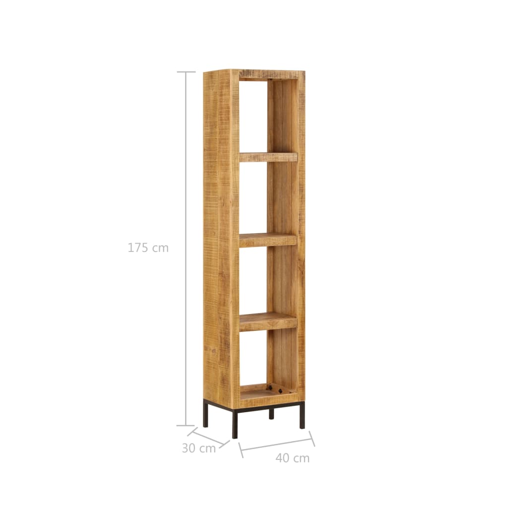 vidaXL Libreria 40x30x175 cm in Legno Massello di Mango