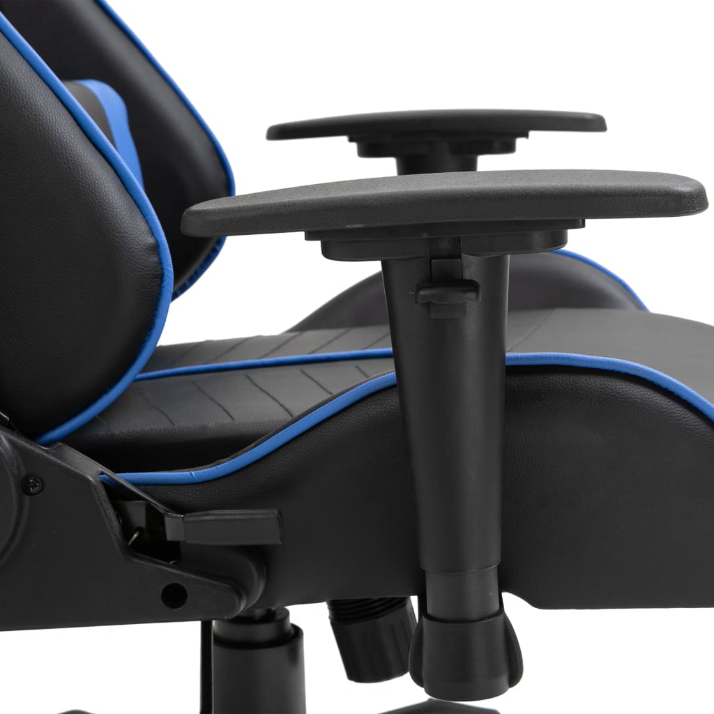 vidaXL Sedia da Gaming Blu in Similpelle