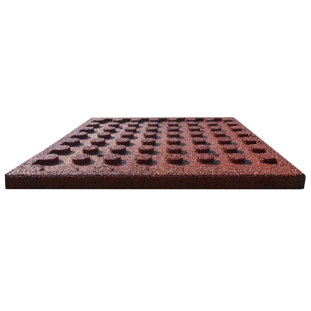 vidaXL Piastrelle Anticaduta 18 pz in Gomma 50x50x3 cm Rosse