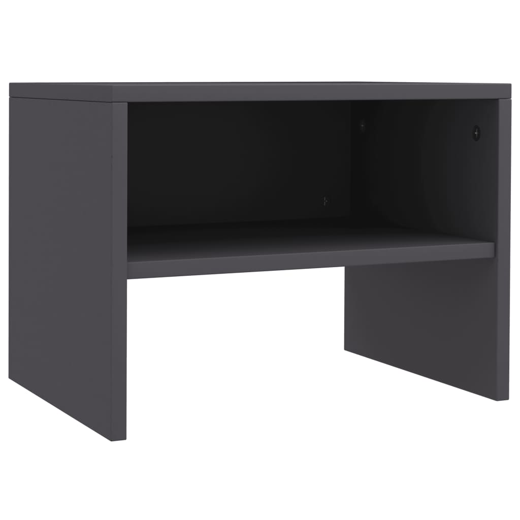 vidaXL Comodini 2 pz Grigi 40x30x30 cm in Legno Multistrato