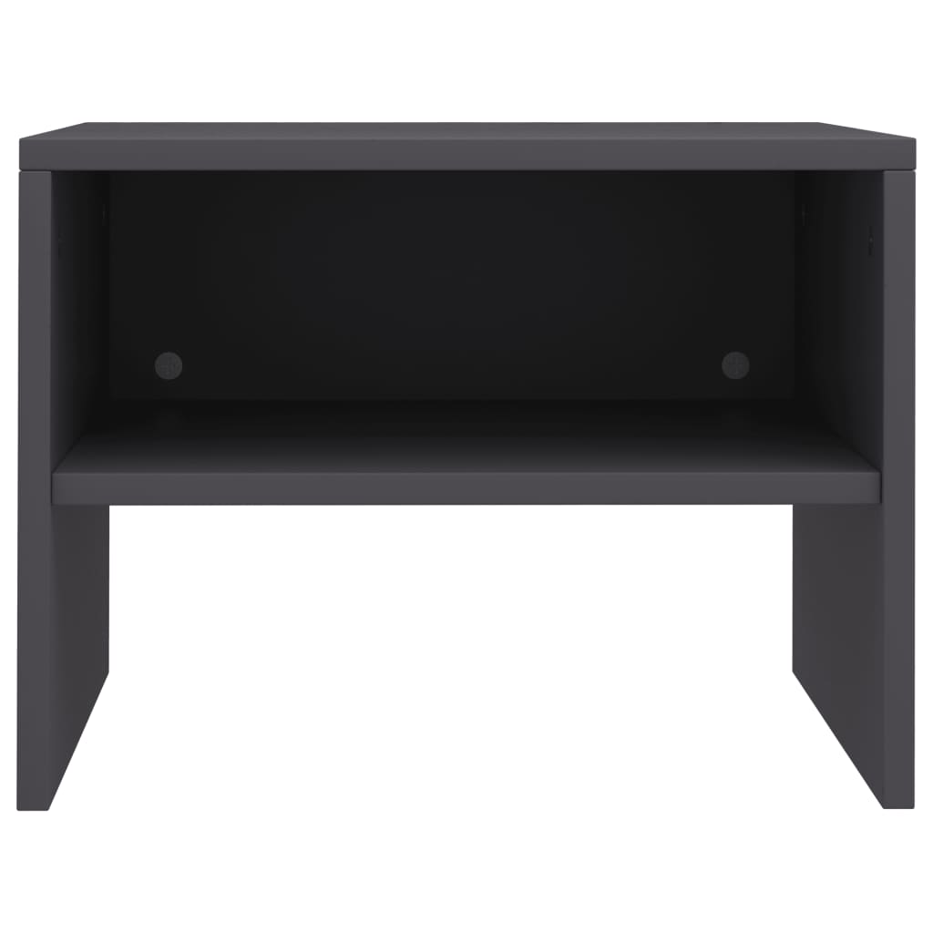 vidaXL Comodini 2 pz Grigi 40x30x30 cm in Legno Multistrato