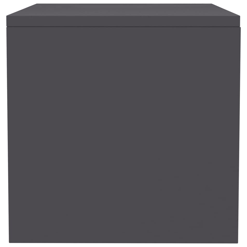 vidaXL Comodini 2 pz Grigi 40x30x30 cm in Legno Multistrato