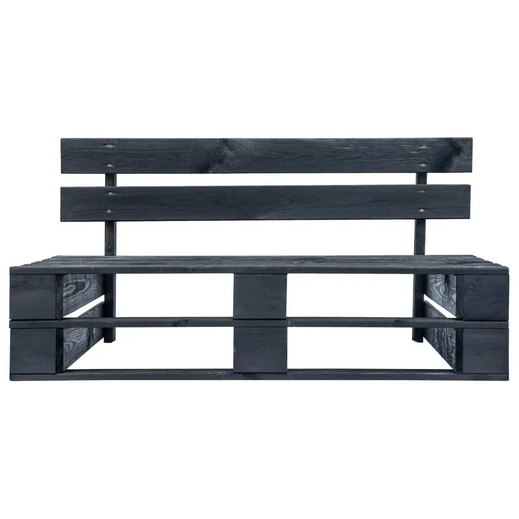 vidaXL Divano da Giardino a Pallet e Cuscini Rossi Legno di Pino VIDAXL