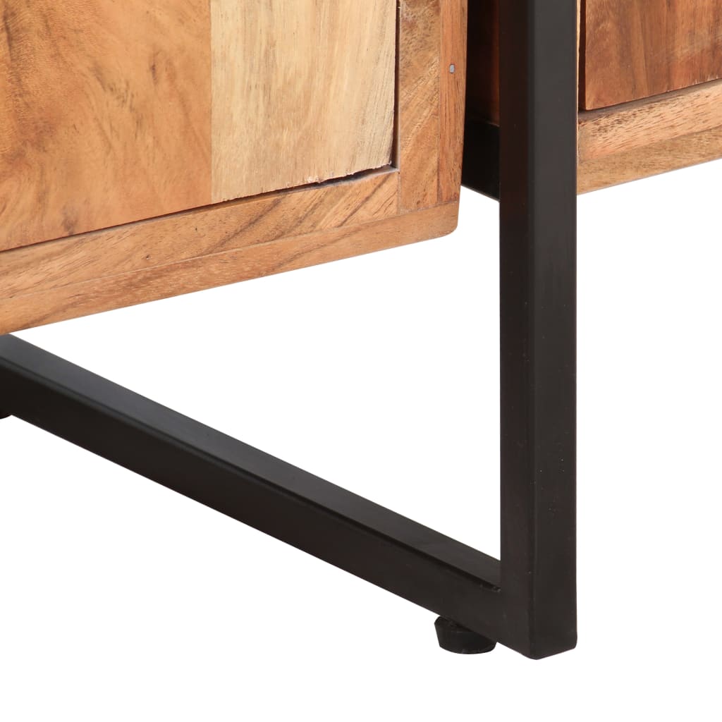 vidaXL Libreria a 4 Livelli Legno Massello di Acacia 124x30x180 cm