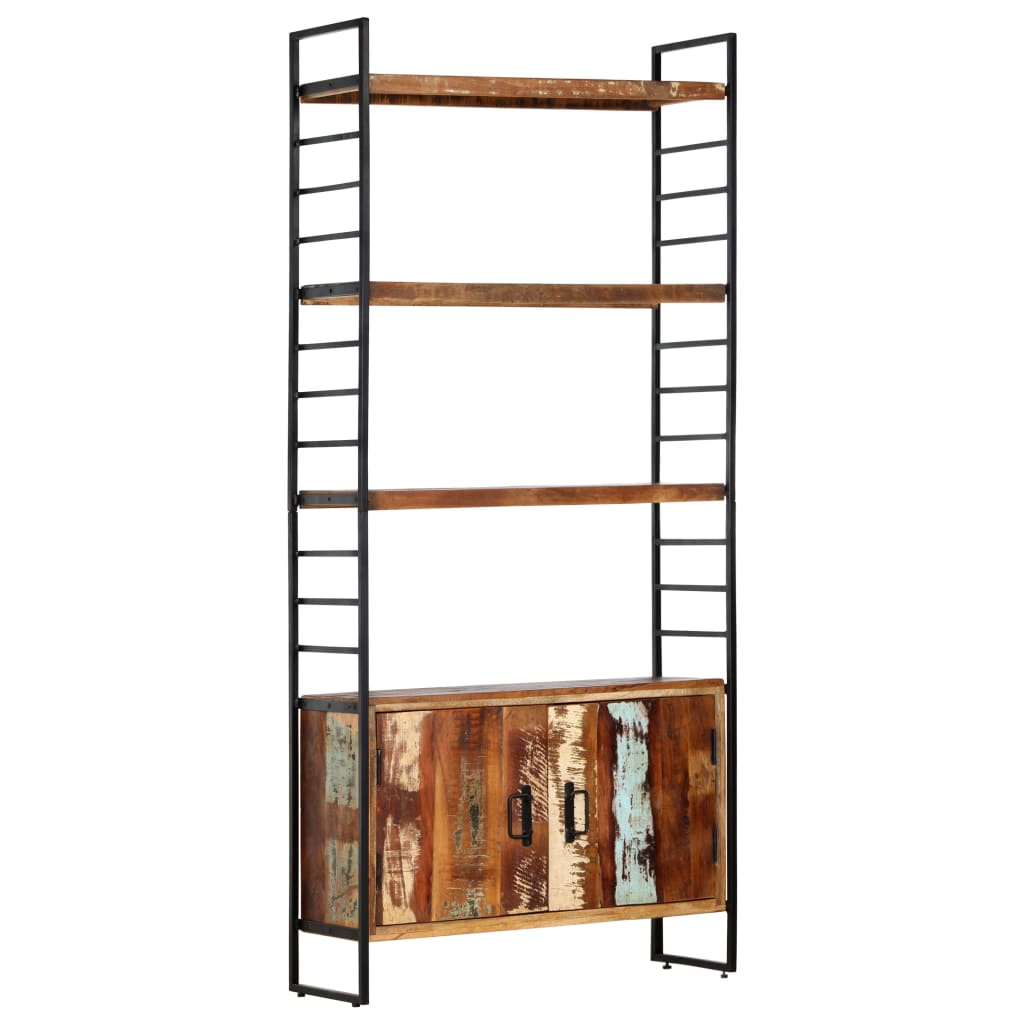 vidaXL Libreria a 4 Livelli Legno Massello di Recupero 80x30x180 cm VIDAXL