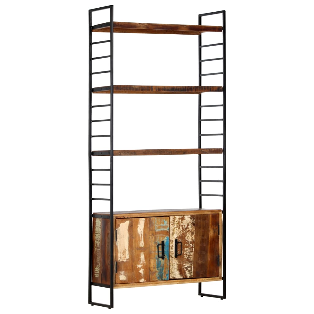 vidaXL Libreria a 4 Livelli Legno Massello di Recupero 80x30x180 cm VIDAXL