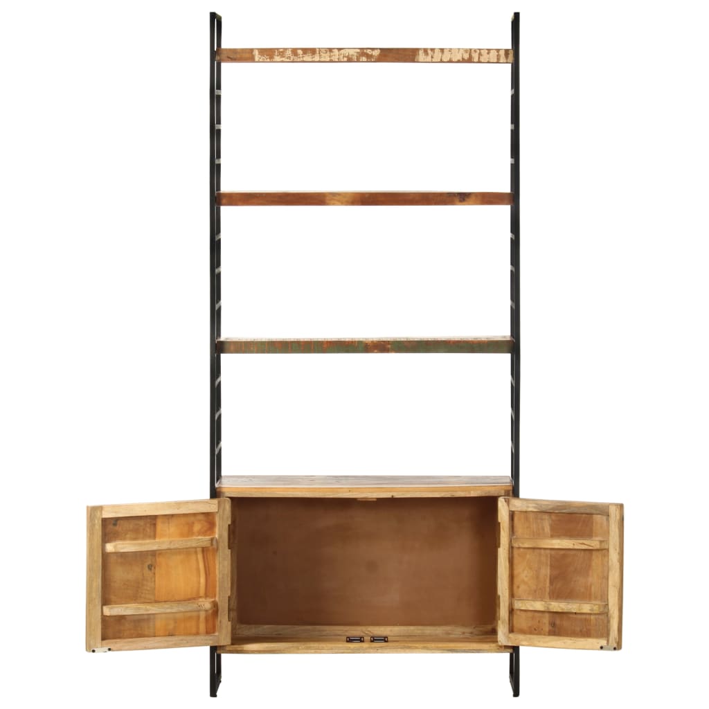 vidaXL Libreria a 4 Livelli Legno Massello di Recupero 80x30x180 cm VIDAXL