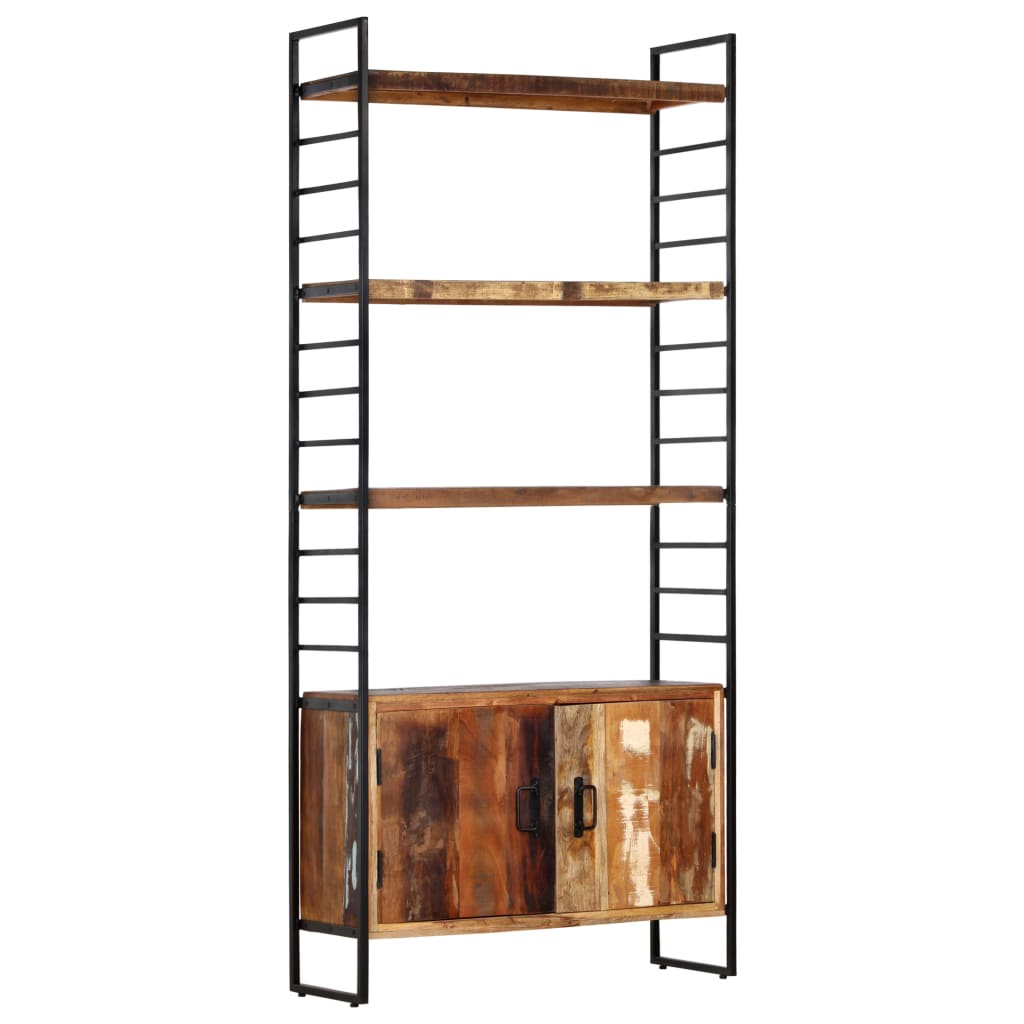 vidaXL Libreria a 4 Livelli Legno Massello di Recupero 80x30x180 cm VIDAXL