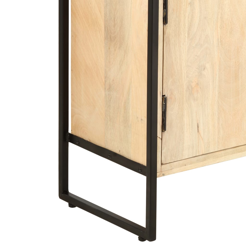 vidaXL Libreria a 4 Livelli 80x30x180 cm in Legno Massello di Mango