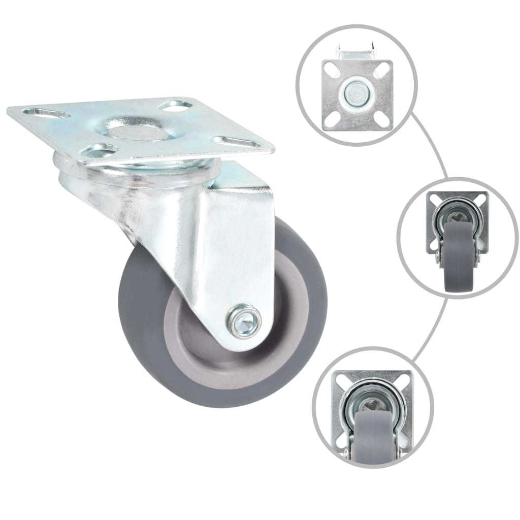 vidaXL Ruote Girevoli 16 pz 50 mm