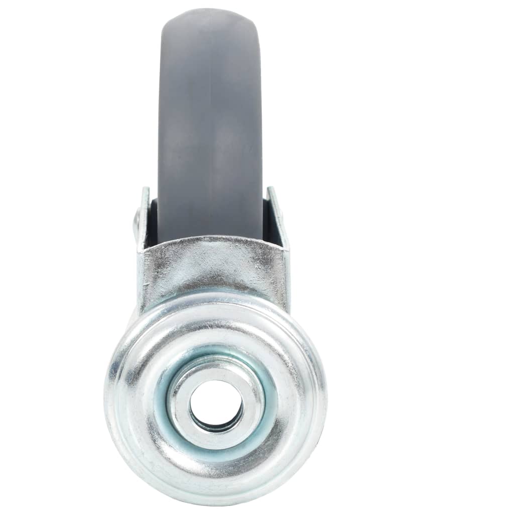 vidaXL Ruote Girevoli con Foro per Bullone 12 pz 125 mm