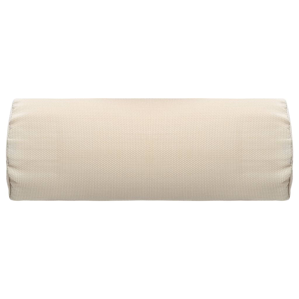 vidaXl Poggiatesta per Sdraio Crema 40x7,5x15 cm in Textilene