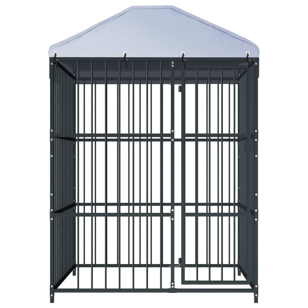 vidaXL Canile da Esterno con Tetto 150x150x210 cm
