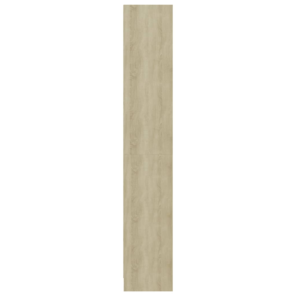 vidaXL Libreria 4 Ripiani Rovere Sonoma 40x24x142 cm Legno Multistrato