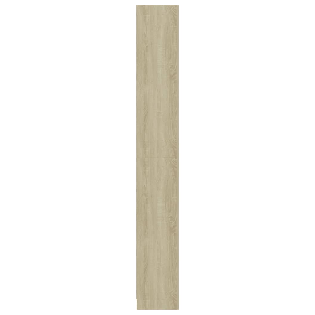 vidaXL Libreria 5 Ripiani Rovere Sonoma 40x24x175 cm Legno Multistrato