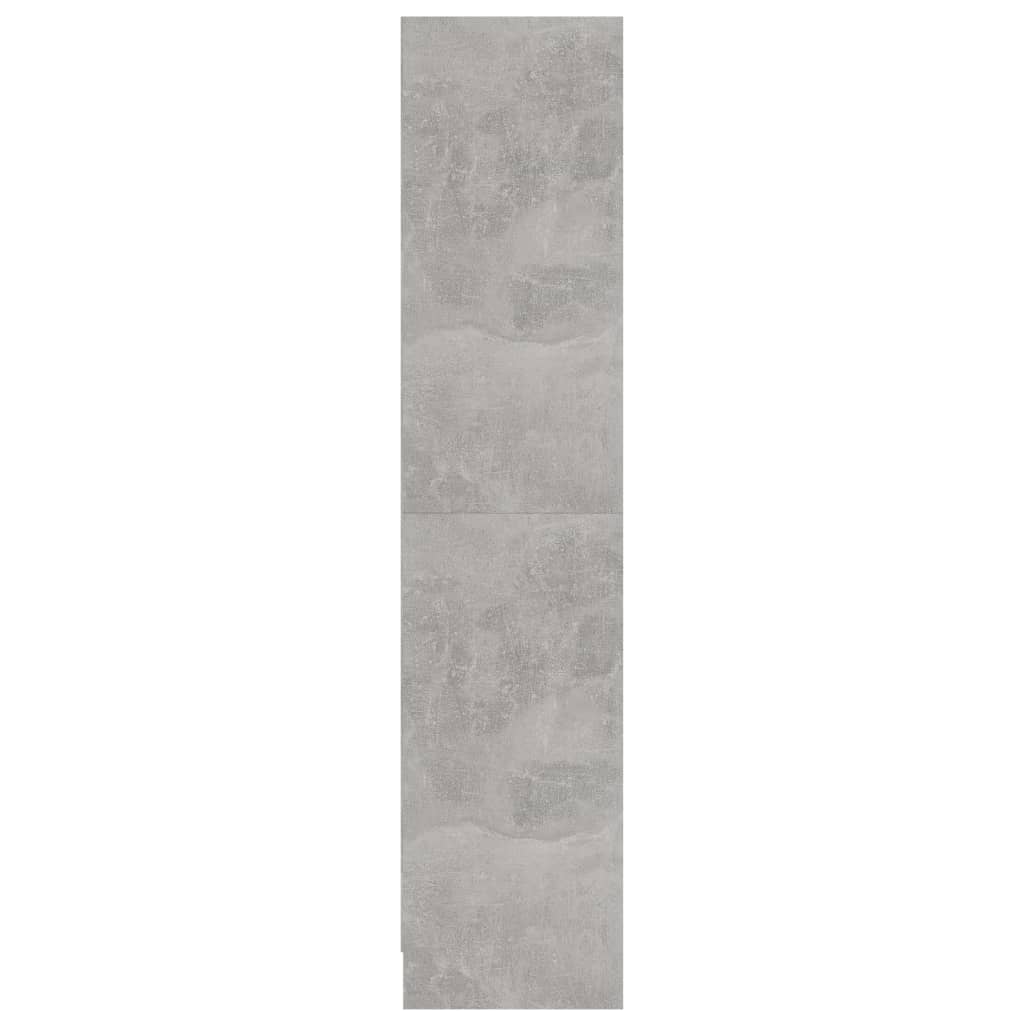 vidaXL Libreria a 3 Ripiani Cemento 60x24x109 cm in Legno Multistrato