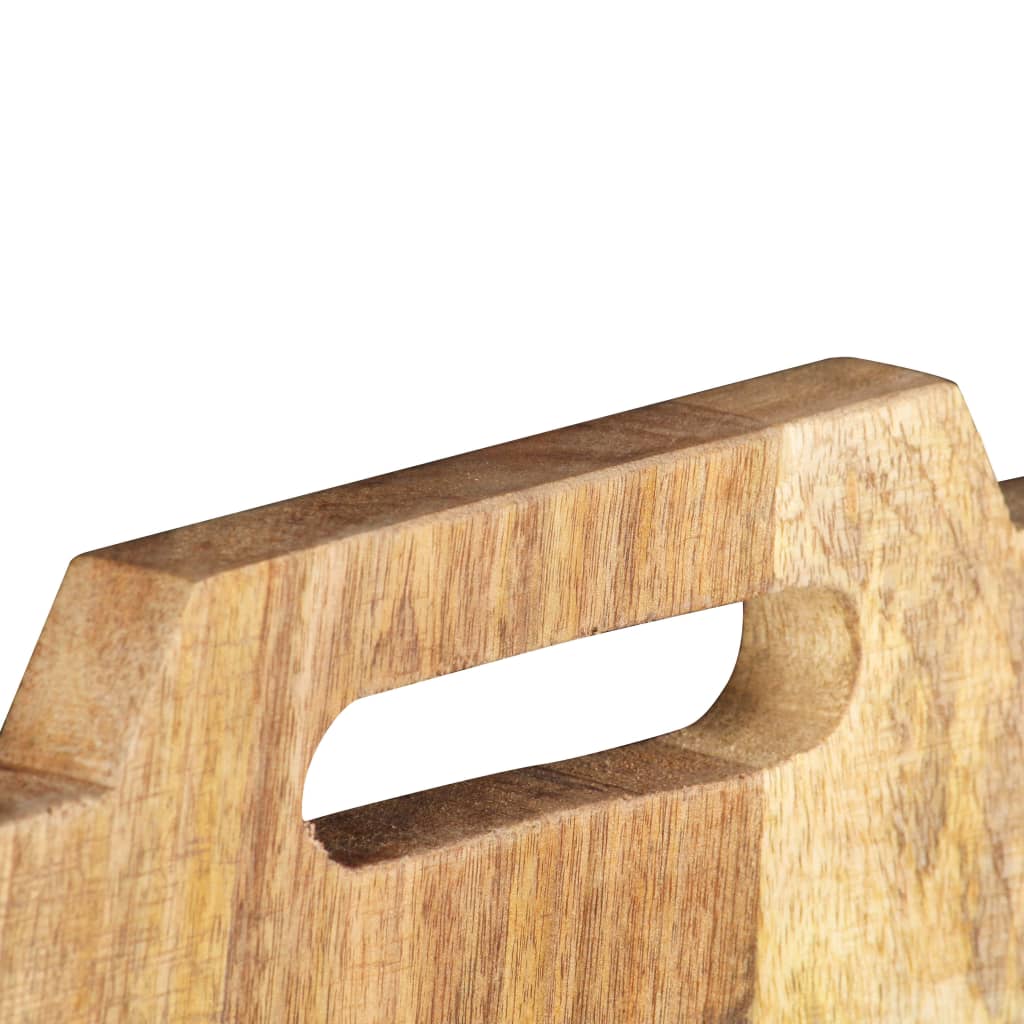 vidaXL Portariviste a Parete 33x10x67 cm in Massello di Mango Grezzo