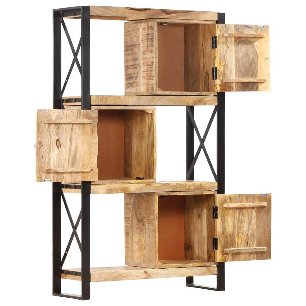 vidaXL Libreria 90x30x150 cm in Legno Massello di Mango