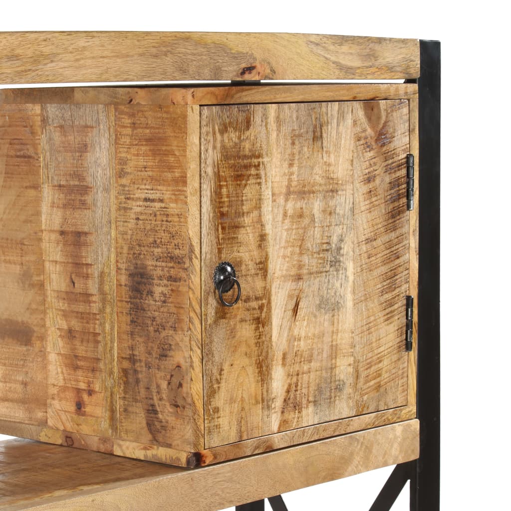 vidaXL Libreria 90x30x150 cm in Legno Massello di Mango