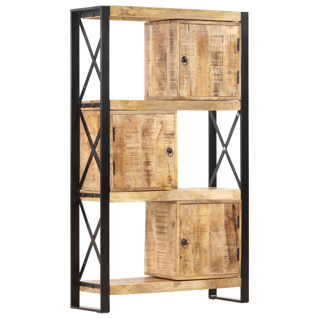 vidaXL Libreria 90x30x150 cm in Legno Massello di Mango