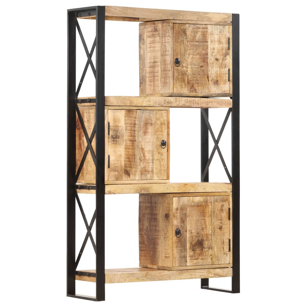 vidaXL Libreria 90x30x150 cm in Legno Massello di Mango