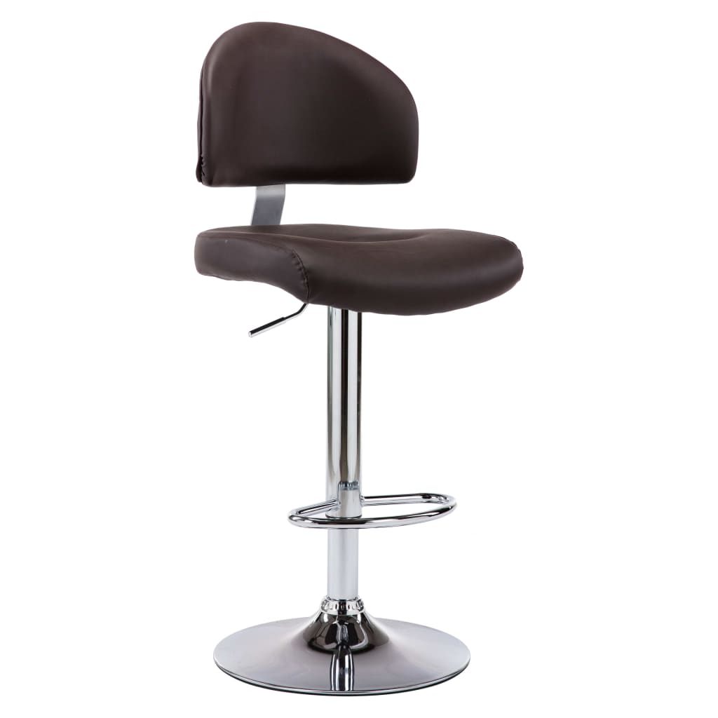 vidaXL Sgabelli da Bar 2 pz Marroni in Similpelle