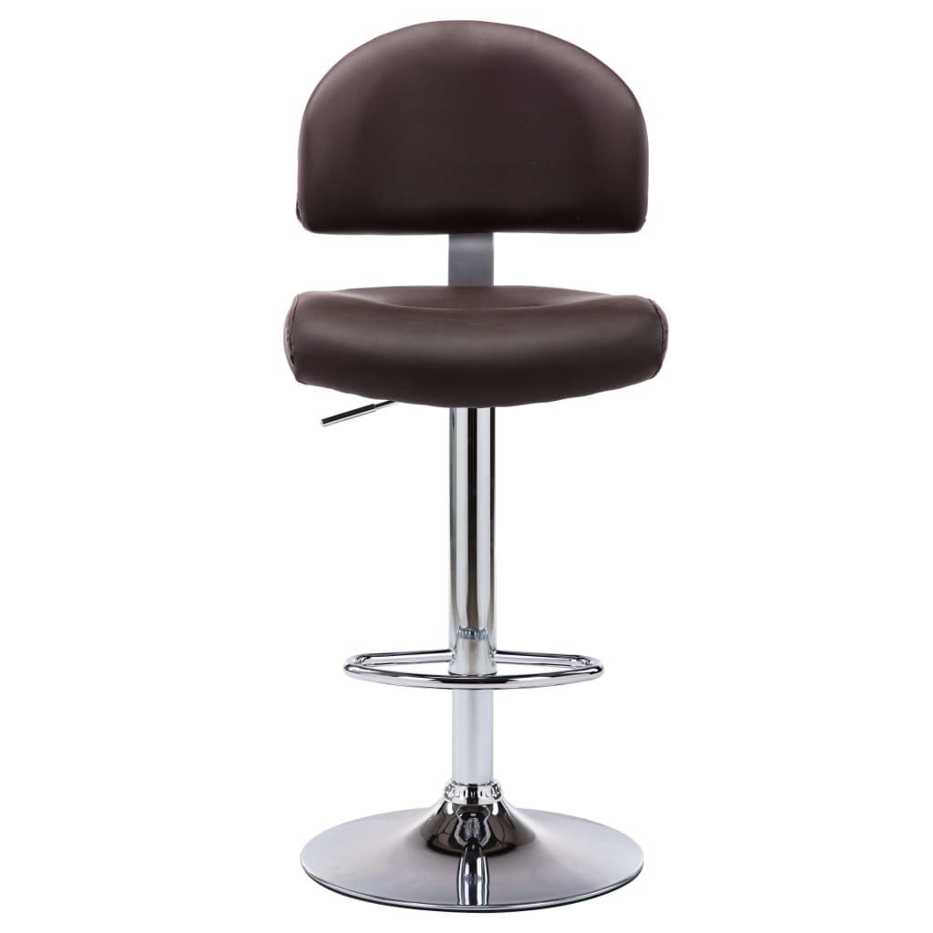 vidaXL Sgabelli da Bar 2 pz Marroni in Similpelle