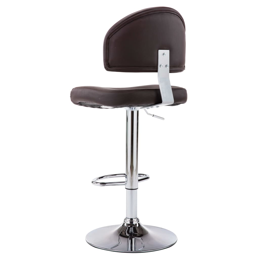 vidaXL Sgabelli da Bar 2 pz Marroni in Similpelle