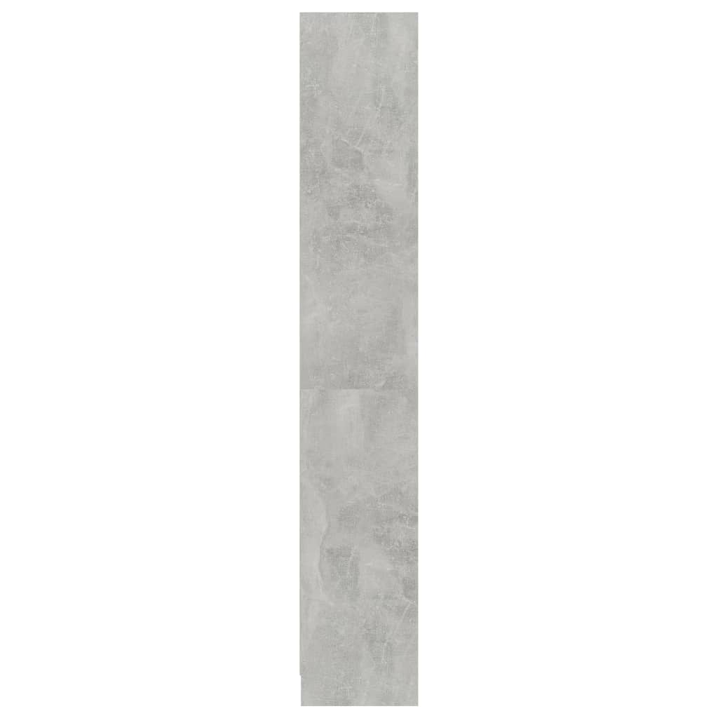 vidaXL Libreria 4 Ripiani Grigio Cemento 80x24x142cm Legno Multistrato