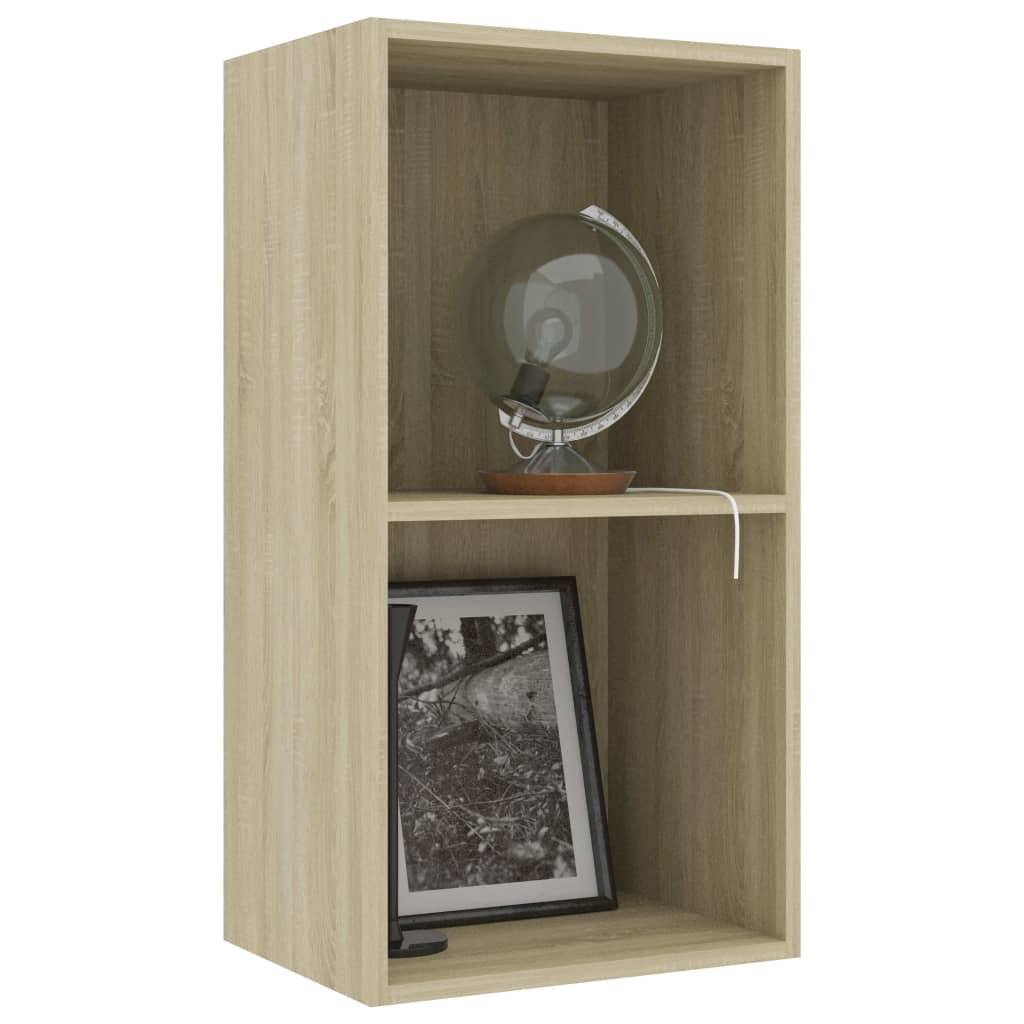 vidaXL Libreria 5 Ripiani Rovere Sonoma 40x30x76,5cm Legno Multistrato