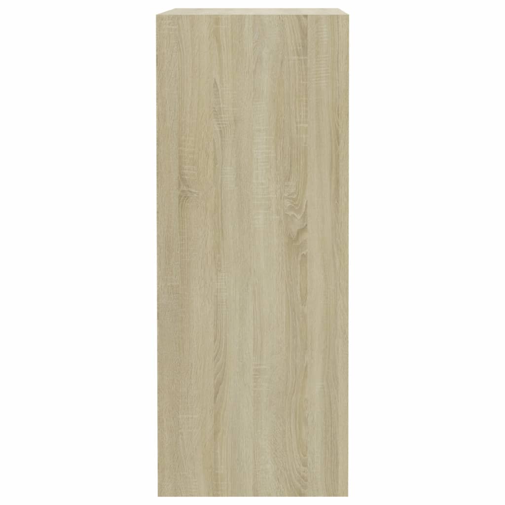 vidaXL Libreria 5 Ripiani Rovere Sonoma 40x30x76,5cm Legno Multistrato
