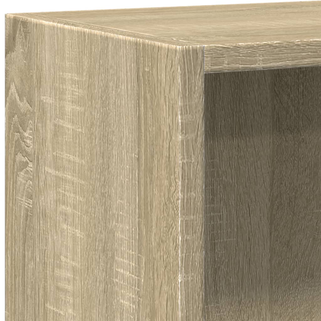 vidaXL Libreria 5 Ripiani Rovere Sonoma 40x30x76,5cm Legno Multistrato