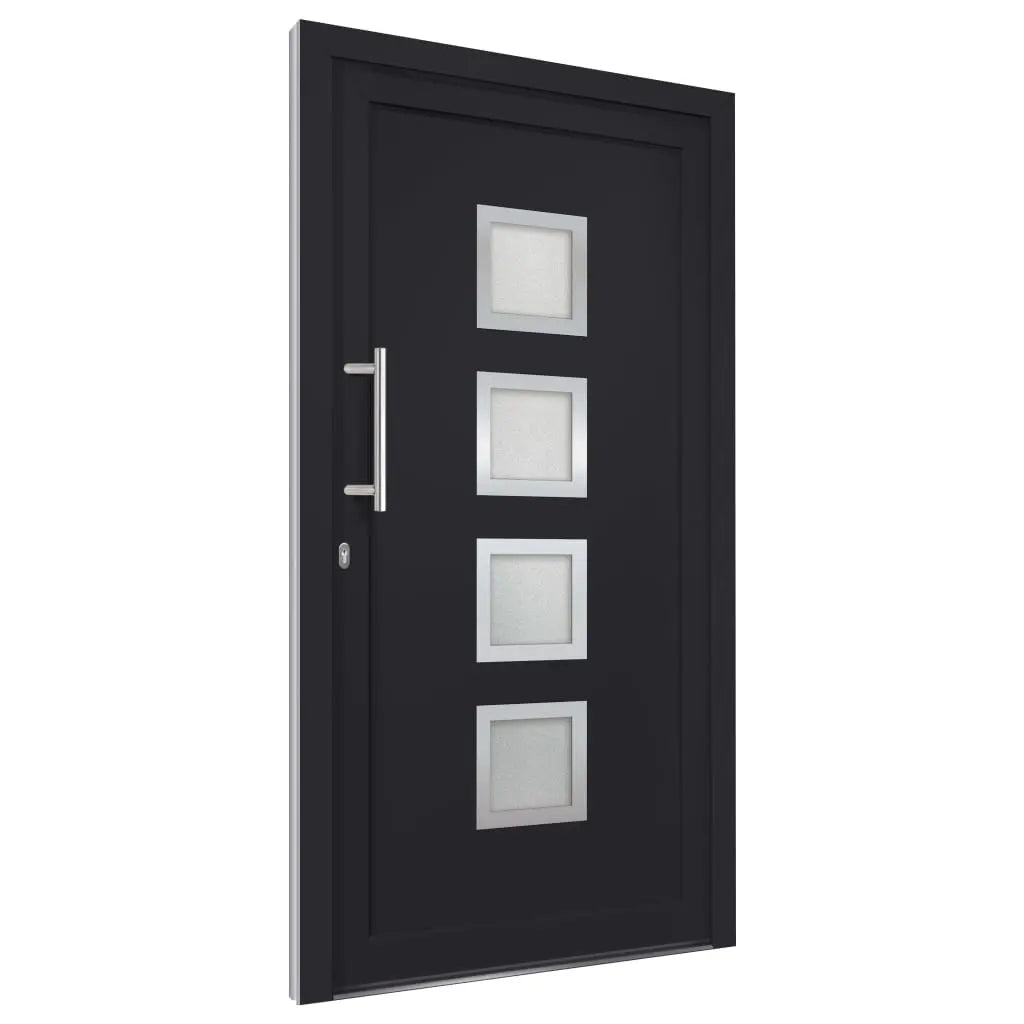vidaXL Porta di Ingresso Antracite 98x208 cm VIDAXL