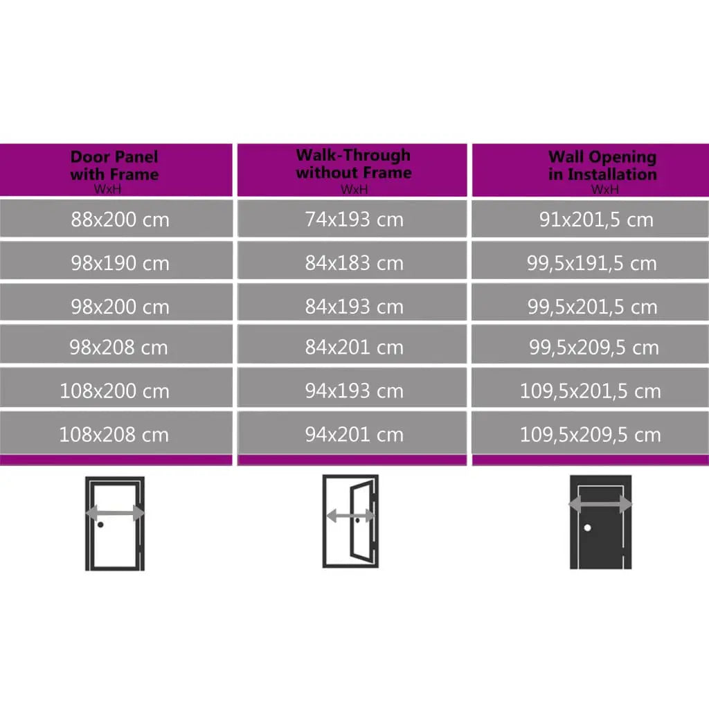 vidaXL Porta di Ingresso Antracite 98x208 cm VIDAXL